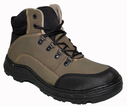 Bota De Piel Para Caballero Sin Casco  Ligero,comodo Mod 796