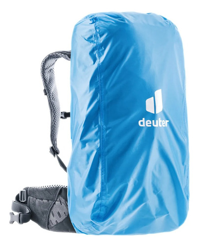 Cobertor De Lluvia Deuter I 20 A 35 Litros Color Azul Diseño De La Tela Liso