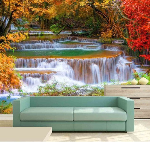 Fondo de pantalla - Paisajes de cascadas 3d 1m² Na 009
