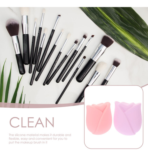 Funda De Silicona Para Brochas De Maquillaje Reutilizable, 6