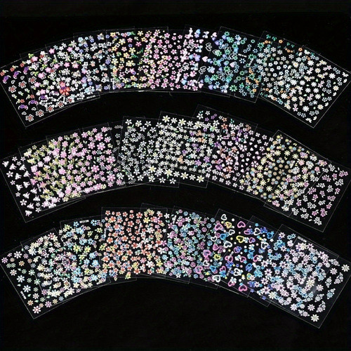 30 Hojas De Pegatinas Autoadhesivas De Flor De Cerezo For