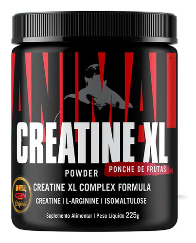 Creatina Animal Xl 225g Universal Nutrition Sabor Ponche de Frutas