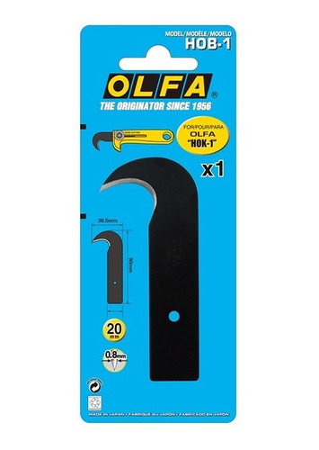 Repuesto Cuchillo Gancho Hob-1 Olfa Para Hok-1