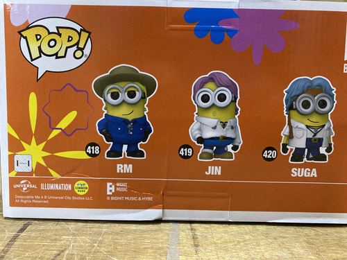 Minons Bts Rm Jin Suga J Hope Jimin V Jun Kook Funko Pop Ee