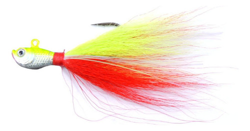 Isca Artif. Pro-tsuri Chartreuse/vermelho 11g Tail Simples Cor Amarelo