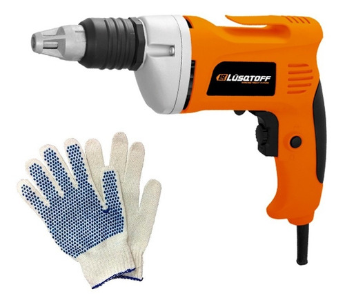 Imagen 1 de 3 de Atornillador Durlock Lusqtoff Atl710-8 710w + Guantes Pce