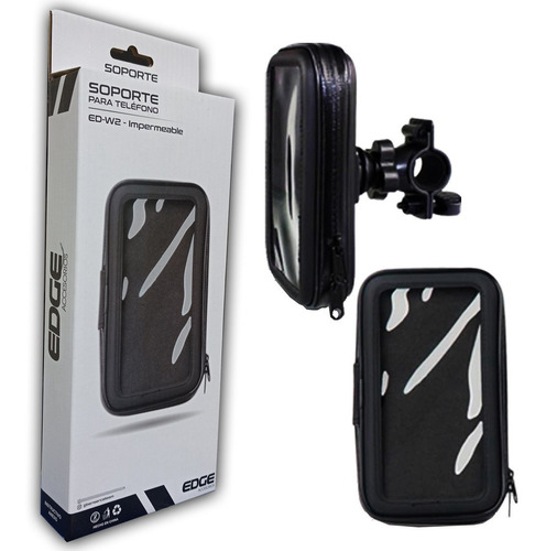 Imagen 2 de 2 de Soporte Holder Base Manubrio Forro Celular Moto Bicicleta