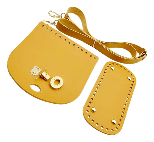 Material De Base Inferior De Bolsa De Ganchillo, Amarillo