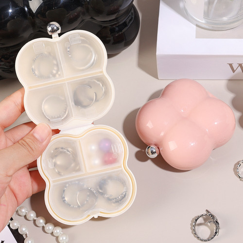 Caja De Almacenamiento De Joyas Con Diseño Floral De 7 Cuadr
