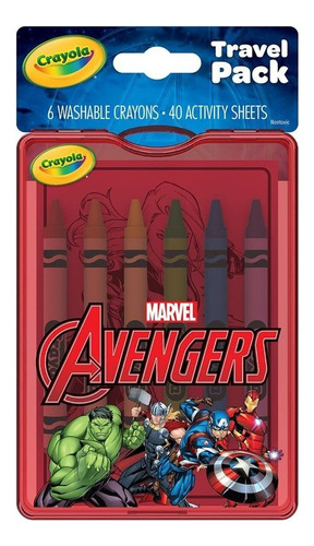 Crayola Avengers Kit Para Colorear Actividad De Via