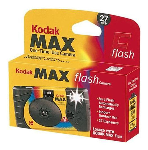 Cámara Desechable Kodak Power Flash 35 Mm 27 Exp Paquete De