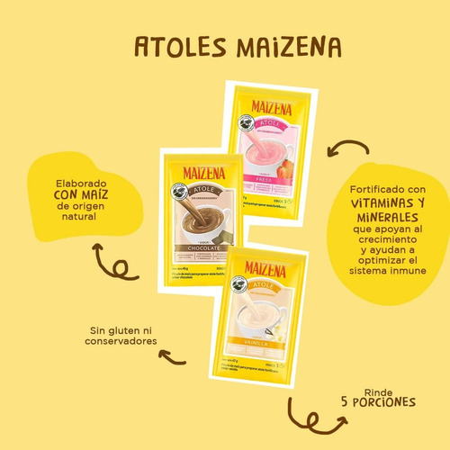 Maizenas 8 Sobres 4 Vainilla 3 Arroz Y 1 Chocolate