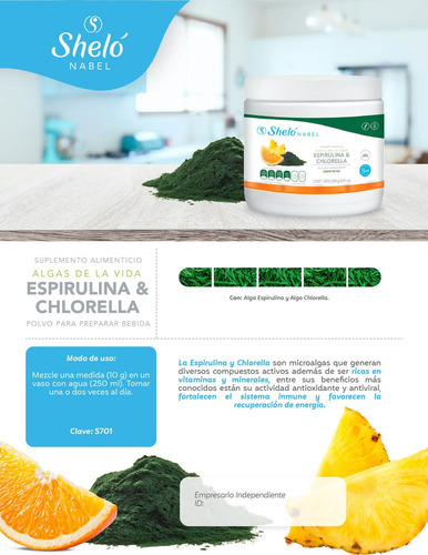 Algas De La Vida Espirulina Y Chlorella Shelo Nabel