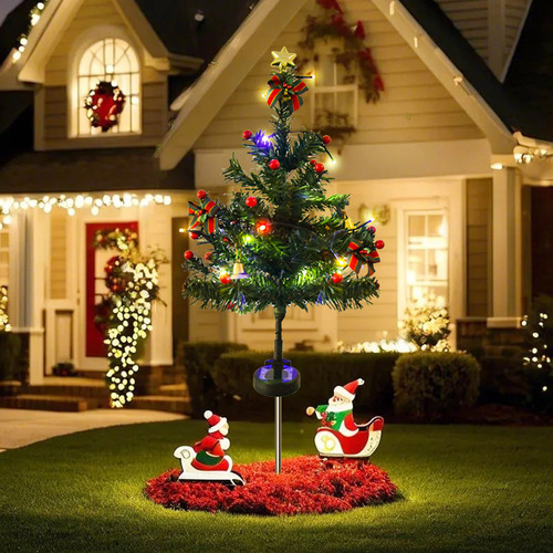Luz Solar De Decoración Navideña Led Para Árbol De Navidad,