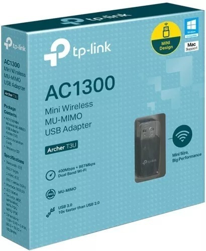 Receptor Wifi Usb Tplink Dual Band Ac1300 Archer T3u