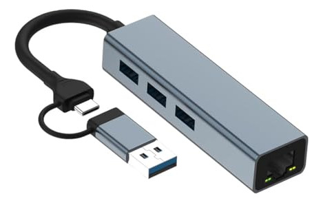 Pack Usb C 2 En 1 A Lan + Hub: Hdmi Y 3 Puertos Usb