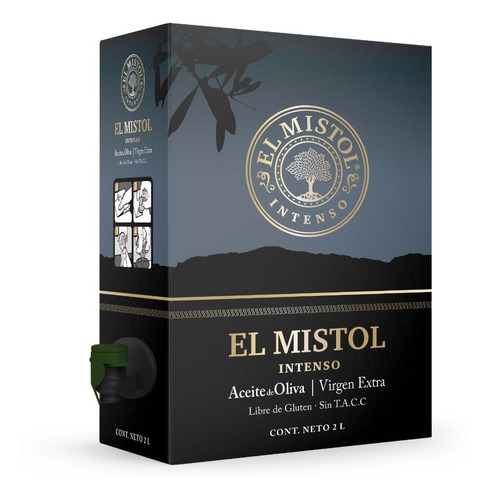 Imagen 1 de 1 de Aceite De Oliva El Mistol Premium X 2l