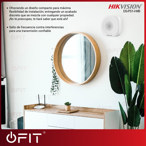 Sirena Inalámbrica Interior Hikvision Axpro 110db