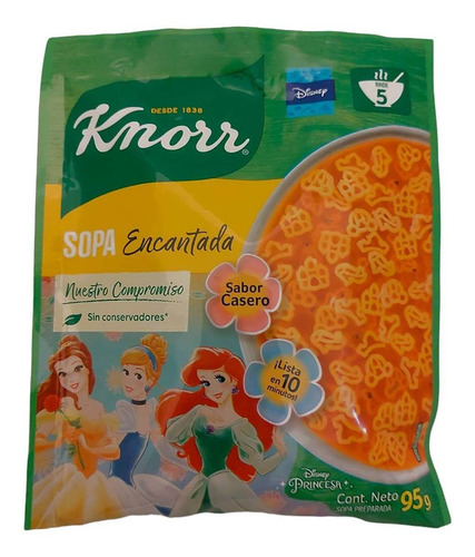Sopa Knorr Encantadas Princesas 95g