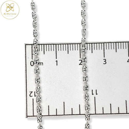 Imagen 3 de 4 de Cadena Plata Brillosa X 45cm 5,5 Grs