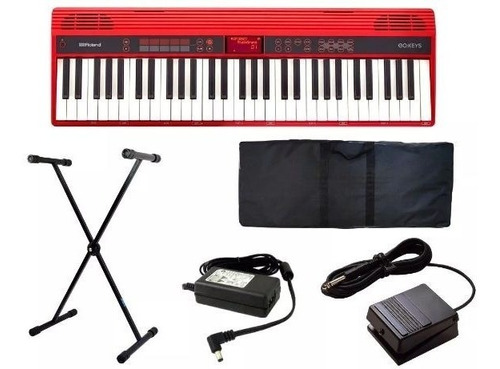 Teclado Roland Go61 61 Teclas Go-61k Go Keys Kit Completo