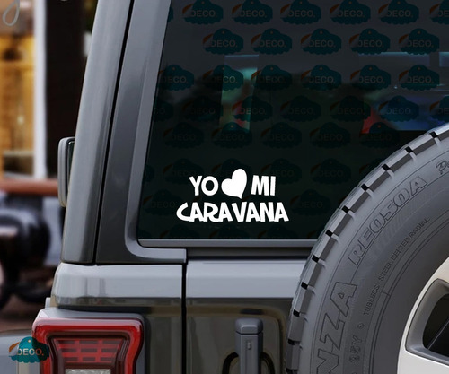 Sticker Autocaravana Frase Amo Mi Caravana