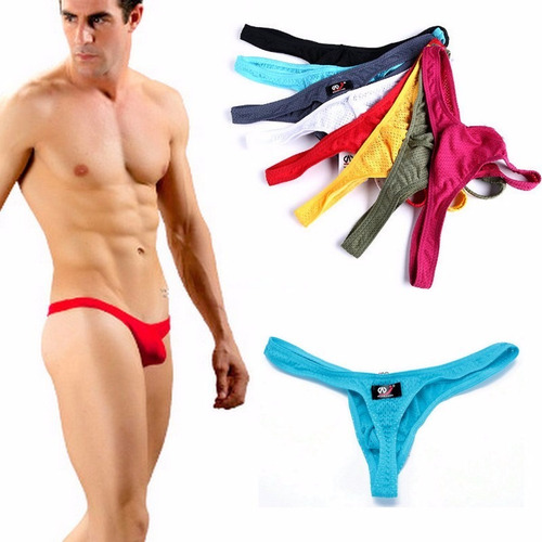 Tanga Hombre Colaless Frente Bien Bajo - 8 Colores