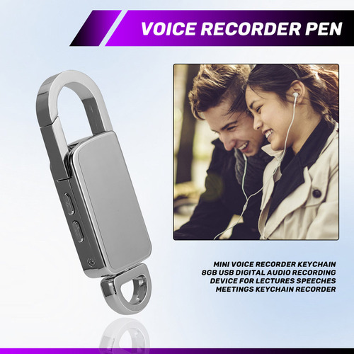 Grabadora De Voz, Llavero, Grabación De Audio Digital Usb D