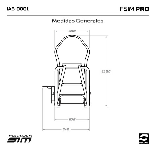 Estructura Simulador Manejo Formula Sim Pro Collino