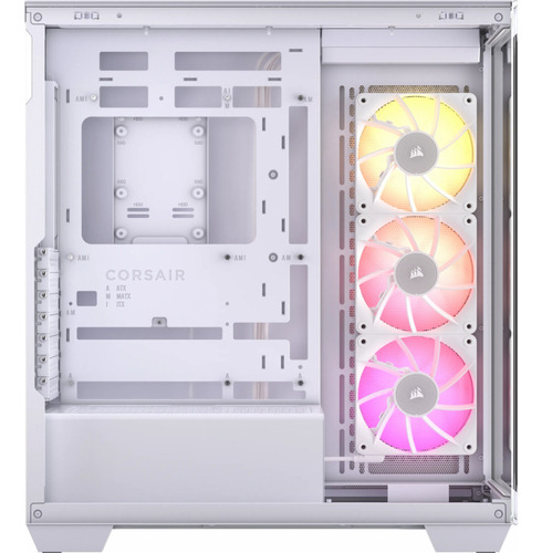 Gabinete Corsair Icue Link 3500x Rgb Midi-tower 3vent Blanco