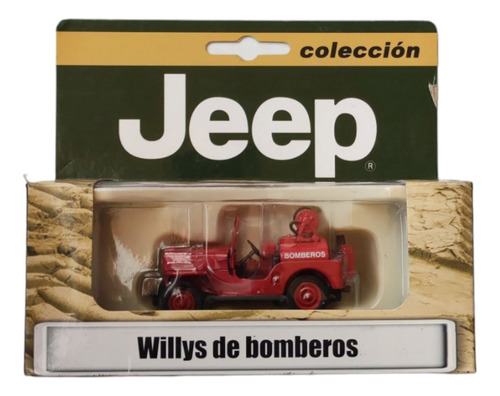 Jeep Willys Bomberos Antiguo Emergencias El Tiempo 1/43