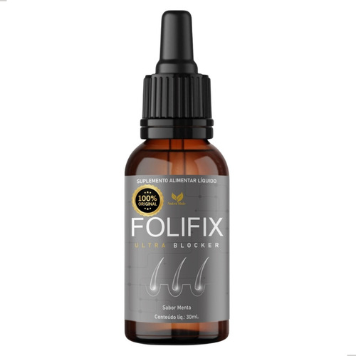 1 X Folifix Gotas Natural 30ml Cuidado Capilar Envio Já Original