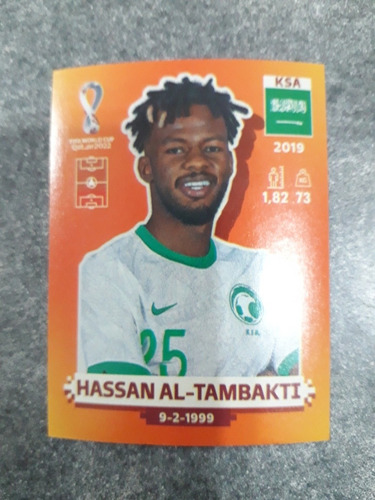 Figurita Mundial Fifa Qatar Hassan Al Tambakti Arabia Saudit