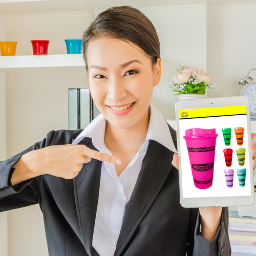 Vasos Cafeteros De Colores Diseño Crayola 7 Piezas Mixtos