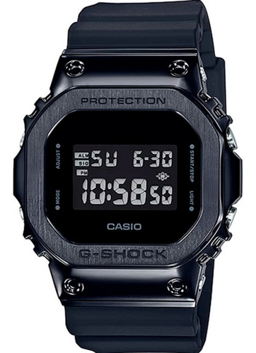 Relógio Casio G-shock Masculino Gm-5600b-1dr Cor da correia Preto Cor do bisel Preto Cor do fundo Preto