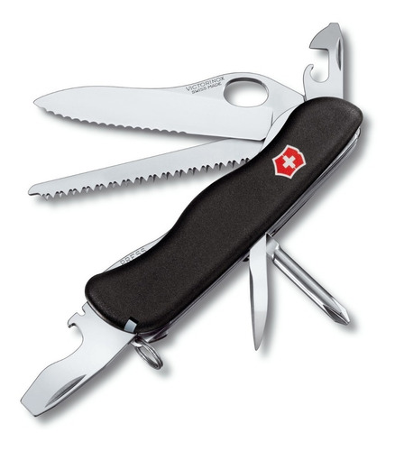 Victorinox  Cortaplumas Militar Black 10 Usos E-nonstop