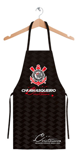 Avental Do Corinthians Churrasqueiro - Oficial Licenciado