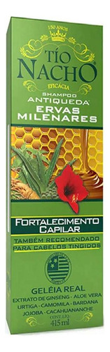 Kit C/ 4 Tio Nacho Shampoo Antiqueda Ervas Milenares 415ml