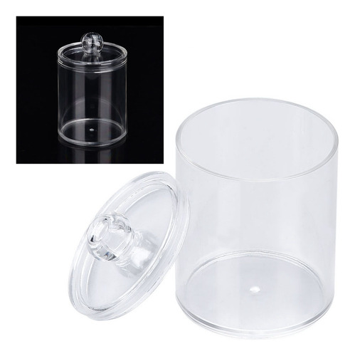 Funda Para Bastoncillos Acrílicos, Redonda, Transparente, De