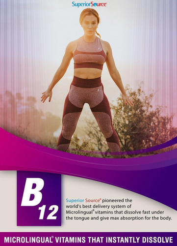 Vitamina B12 Metilcobalamina 2000 Mcg Metilfolato B6 P-5-p M Sabor