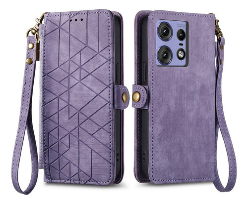 G Funda De Piel Tipo Cartera Para Motorola Moto Edge 50