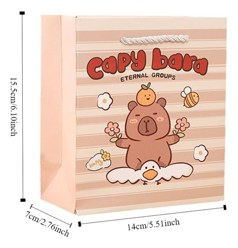 Bolsas De Regalo Tipo Capibara Con Asas, Artículos Para Fies