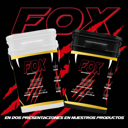 Proteína Whey Hidrolizada Isolate Fox 9kg Varios Sabores Natural