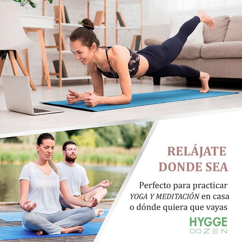 Imagen 5 de 10 de Colchoneta Mat Yoga Fitness Pilates Goma Eva 6mm Con Correa