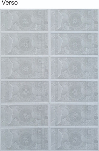 Imagem 3 de 5 de 1000 Ingressos De Segurança Papel Moeda 105x50mm 12 P/ Folha