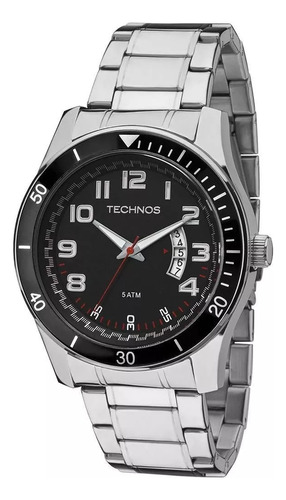 Relógio Masculino Technos Performance Racer 2115ksl/1y Cor da correia Prata