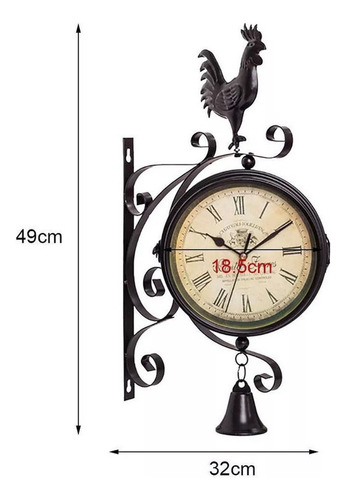 A Ornamento De Relógio De Estação Com Numeração Romana
