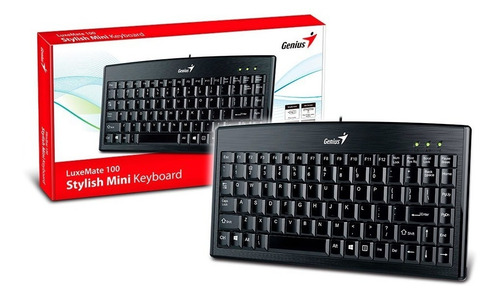 Teclado Genius LuxeMate 100 QWERTY español color negro