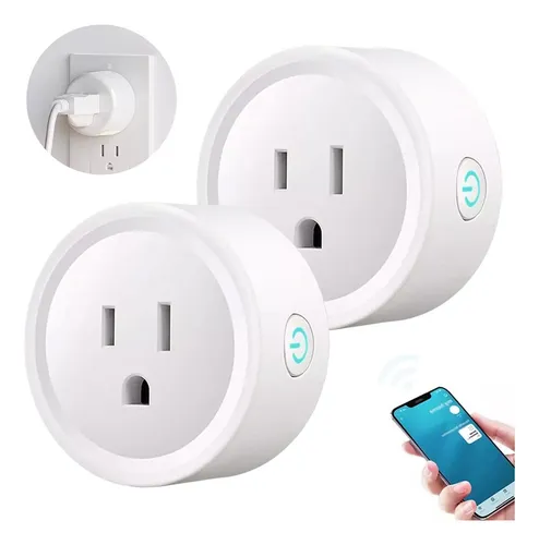 comprar Enchufe Inteligente Wifi Contacto Para Alexa Google Home 2pz Color Blanco