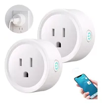 Comprar Enchufe Inteligente Wifi Contacto Para Alexa Google Home 2pz Color Blanco